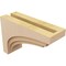 Ekena Millwork 4"W x 12"D x 8"H Classic Rockford Rough Cedar Woodgrain TimberThane Corbel, Primed Tan CORUR04X12X08ROCRCPR - alternate 5